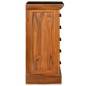 vidaXL Schrank mit 5 Schubladen 35x30x60 cm Teak Massivholz vidaXL Schrank mit 5 Schubladen 35x30x60 cm Teak Massivholz