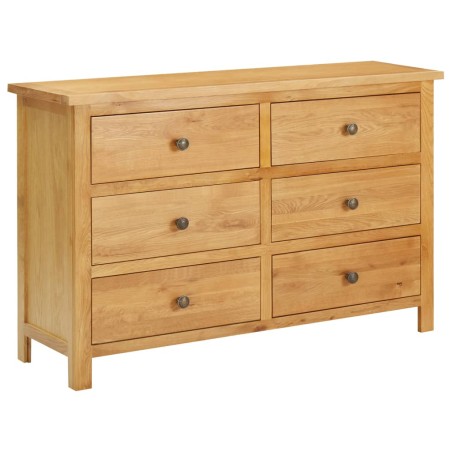 vidaXL Schubladenschrank 105 x 33,5 x 73 cm Massivholz Eiche  