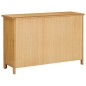 vidaXL Schubladenschrank 105 x 33,5 x 73 cm Massivholz Eiche vidaXL Schubladenschrank 105 x 33,5 x 73 cm Massivholz Eiche