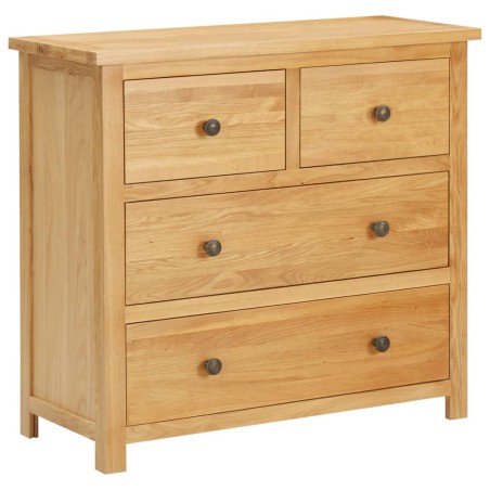vidaXL Kommode 80×35×75 cm Massivholz Eiche  