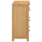 vidaXL Kommode 80×35×75 cm Massivholz Eiche vidaXL Kommode 80×35×75 cm Massivholz Eiche