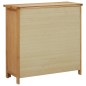 vidaXL Weinschrank für 11 Flaschen 80 x 32 x 80 cm Eiche Massivholz vidaXL Weinschrank für 11 Flaschen 80 x 32 x 80 cm Eiche Massivholz