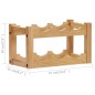 vidaXL Weinregal für 6 Flaschen 37 x 21 x 21 cm Eiche Massivholz vidaXL Weinregal für 6 Flaschen 37 x 21 x 21 cm Eiche Massivholz