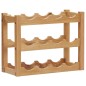 vidaXL Weinregal für 12 Flaschen 47 x 21 x 36 cm Eiche Massivholz vidaXL Weinregal für 12 Flaschen 47 x 21 x 36 cm Eiche Massivholz