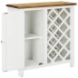 vidaXL Weinschrank 80x32x80 cm Eiche Massivholz vidaXL Weinschrank 80x32x80 cm Eiche Massivholz