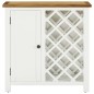 vidaXL Weinschrank 80x32x80 cm Eiche Massivholz vidaXL Weinschrank 80x32x80 cm Eiche Massivholz