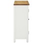 vidaXL Weinschrank 80x32x80 cm Eiche Massivholz vidaXL Weinschrank 80x32x80 cm Eiche Massivholz