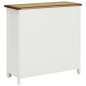 vidaXL Weinschrank 80x32x80 cm Eiche Massivholz vidaXL Weinschrank 80x32x80 cm Eiche Massivholz