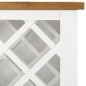 vidaXL Weinschrank 80x32x80 cm Eiche Massivholz vidaXL Weinschrank 80x32x80 cm Eiche Massivholz
