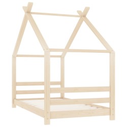 vidaXL Kinder-Bettgestell Massivholz Kiefer 80x160 cm