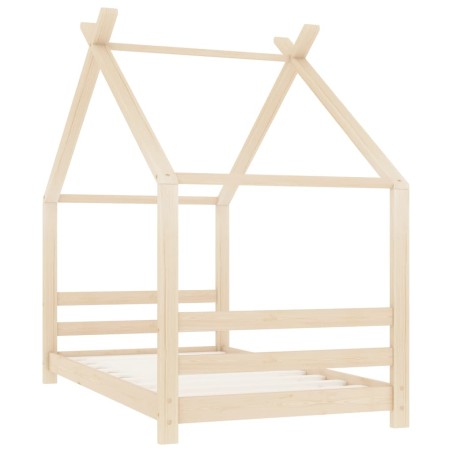 vidaXL Kinder-Bettgestell Massivholz Kiefer 80x160 cm