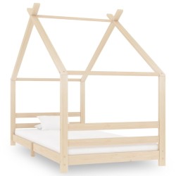 vidaXL Kinder-Bettgestell Massivholz Kiefer 90x200 cm
