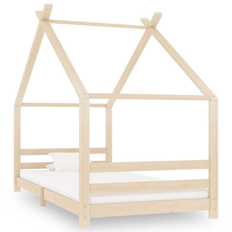 vidaXL Kinder-Bettgestell Massivholz Kiefer 90x200 cm vidaXL Kinder-Bettgestell Massivholz Kiefer 90x200 cm