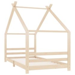 vidaXL Kinder-Bettgestell Massivholz Kiefer 90x200 cm