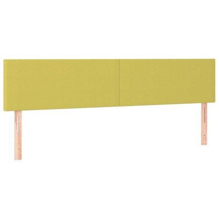 Kopfteile 2 Stk. Grün 80x5x78/88 cm Stoff