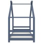 vidaXL Kinder-Bettgestell Grau Massivholz Kiefer 80x160 cm vidaXL Kinder-Bettgestell Grau Massivholz Kiefer 80x160 cm