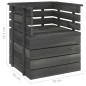 vidaXL Gartensessel Kiefernholz Dunkelgrau vidaXL Gartensessel Kiefernholz Dunkelgrau
