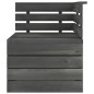 vidaXL Garten-Paletten-Ecksofa Massivholz Kiefer Dunkelgrau vidaXL Garten-Paletten-Ecksofa Massivholz Kiefer Dunkelgrau