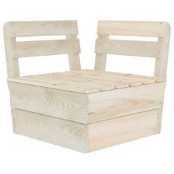 vidaXL Modulares Palettensofa Eckteil Imprägniertes Fichtenholz