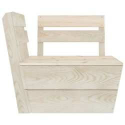 vidaXL Modulares Palettensofa Eckteil Imprägniertes Fichtenholz