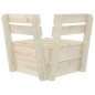 vidaXL Modulares Palettensofa Eckteil Imprägniertes Fichtenholz vidaXL Modulares Palettensofa Eckteil Imprägniertes Fichtenholz
