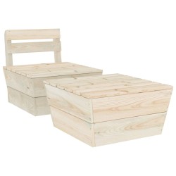 vidaXL 2-tlg. Garten-Lounge-Set Imprägniertes Fichtenholz