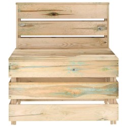 vidaXL Garten-Paletten-Mittelsofa Imprägniertes Kiefernholz