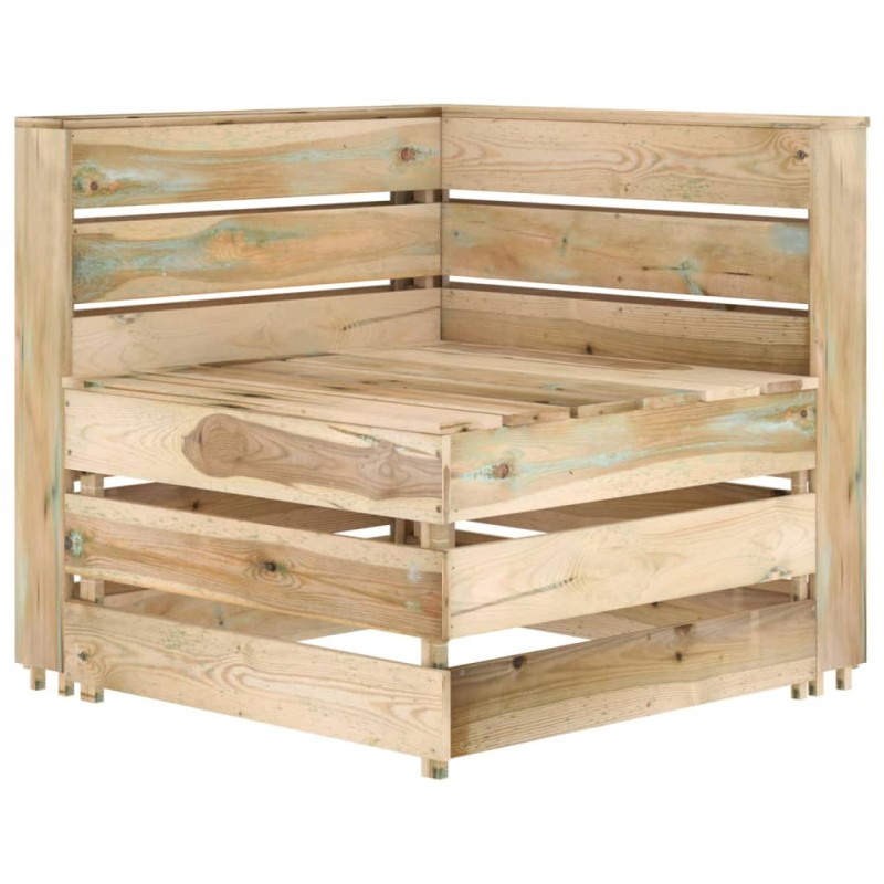 vidaXL Garten-Paletten-Ecksofa Imprägniertes Kiefernholz vidaXL Garten-Paletten-Ecksofa Imprägniertes Kiefernholz