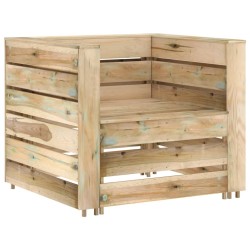 vidaXL 2-tlg. Garten-Lounge-Set aus Paletten Imprägniertes Kiefernholz