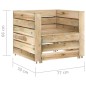 vidaXL 2-tlg. Garten-Lounge-Set aus Paletten Imprägniertes Kiefernholz vidaXL 2-tlg. Garten-Lounge-Set aus Paletten Imprägniertes Kiefernholz