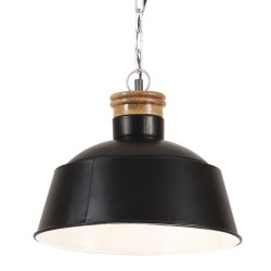 vidaXL Hängelampe Industriestil 32 cm Schwarz E27