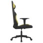 Gaming-Stuhl mit Massagefunktion Schwarz und Hellgrün Stoff Gaming-Stuhl mit Massagefunktion Schwarz und Hellgrün Stoff