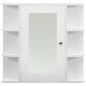 vidaXL Bad-Spiegelschrank Weiß 66x17x63 cm MDF vidaXL Bad-Spiegelschrank Weiß 66x17x63 cm MDF
