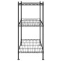 vidaXL Lagerregal mit 3 Böden 60x35x76 cm Schwarz 150 kg vidaXL Lagerregal mit 3 Böden 60x35x76 cm Schwarz 150 kg