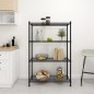 vidaXL Lagerregal mit 4 Böden 90x35x137 cm Schwarz 200 kg vidaXL Lagerregal mit 4 Böden 90x35x137 cm Schwarz 200 kg