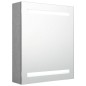 vidaXL LED-Bad-Spiegelschrank Betongrau 50x14x60 cm vidaXL LED-Bad-Spiegelschrank Betongrau 50x14x60 cm