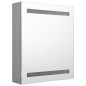 vidaXL LED-Bad-Spiegelschrank Betongrau 50x14x60 cm vidaXL LED-Bad-Spiegelschrank Betongrau 50x14x60 cm