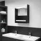 vidaXL LED-Bad-Spiegelschrank Schwarz 50x14x60 cm vidaXL LED-Bad-Spiegelschrank Schwarz 50x14x60 cm