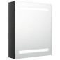 vidaXL LED-Bad-Spiegelschrank Glänzendes Schwarz 50x14x60 cm vidaXL LED-Bad-Spiegelschrank Glänzendes Schwarz 50x14x60 cm