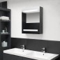 vidaXL LED-Bad-Spiegelschrank Grau 50x14x60 cm vidaXL LED-Bad-Spiegelschrank Grau 50x14x60 cm