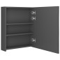 vidaXL LED-Bad-Spiegelschrank Grau 50x14x60 cm vidaXL LED-Bad-Spiegelschrank Grau 50x14x60 cm