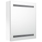 vidaXL LED-Bad-Spiegelschrank Glänzendes Weiß 50x14x60 cm vidaXL LED-Bad-Spiegelschrank Glänzendes Weiß 50x14x60 cm