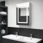 vidaXL LED-Bad-Spiegelschrank Betongrau 50x13x70 cm vidaXL LED-Bad-Spiegelschrank Betongrau 50x13x70 cm