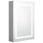 vidaXL LED-Bad-Spiegelschrank Betongrau 50x13x70 cm vidaXL LED-Bad-Spiegelschrank Betongrau 50x13x70 cm
