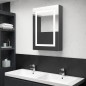 vidaXL LED-Spiegelschrank fürs Bad Grau 50x13x70 cm vidaXL LED-Spiegelschrank fürs Bad Grau 50x13x70 cm