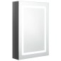 vidaXL LED-Spiegelschrank fürs Bad Glänzend Grau 50x13x70 cm vidaXL LED-Spiegelschrank fürs Bad Glänzend Grau 50x13x70 cm