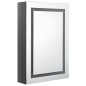 vidaXL LED-Spiegelschrank fürs Bad Glänzend Grau 50x13x70 cm vidaXL LED-Spiegelschrank fürs Bad Glänzend Grau 50x13x70 cm