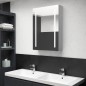 vidaXL LED-Spiegelschrank fürs Bad Betongrau 50x13x70 cm vidaXL LED-Spiegelschrank fürs Bad Betongrau 50x13x70 cm