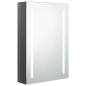vidaXL LED-Bad-Spiegelschrank Glänzendes Grau 50x13x70 cm vidaXL LED-Bad-Spiegelschrank Glänzendes Grau 50x13x70 cm
