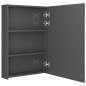 vidaXL LED-Bad-Spiegelschrank Glänzendes Grau 50x13x70 cm vidaXL LED-Bad-Spiegelschrank Glänzendes Grau 50x13x70 cm